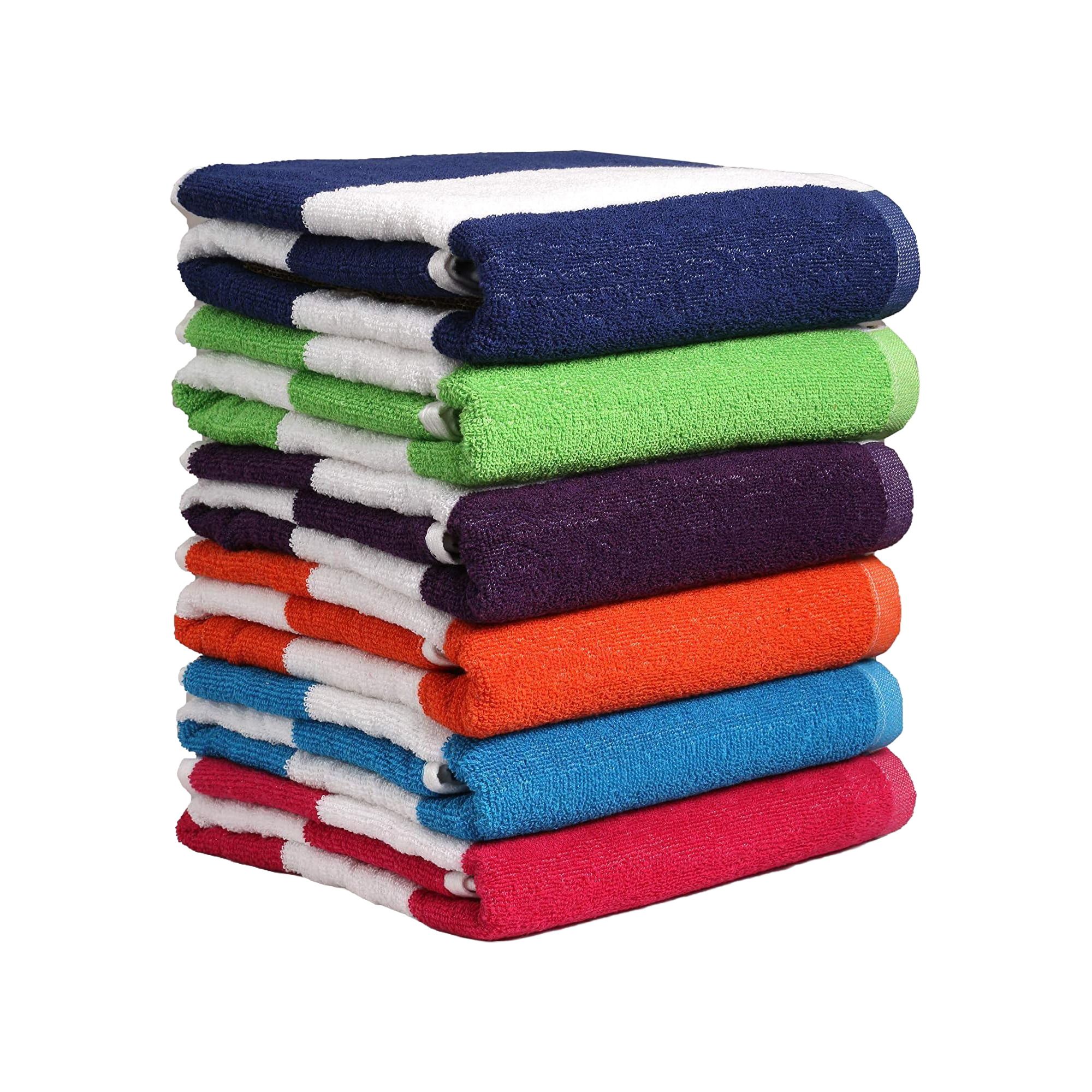 Cabana Stripe Assorted 6 Piece Beach Towels