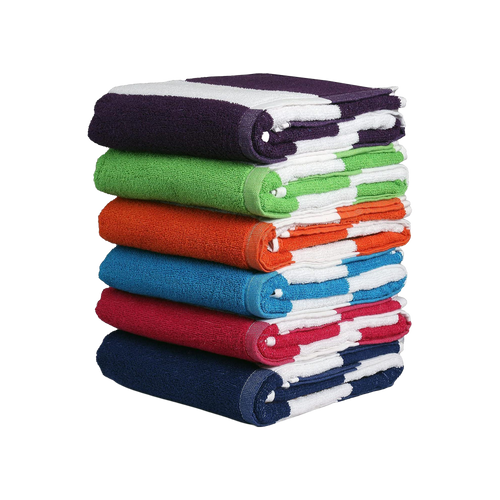 Cabana Stripe Assorted 6 Piece Beach Towels