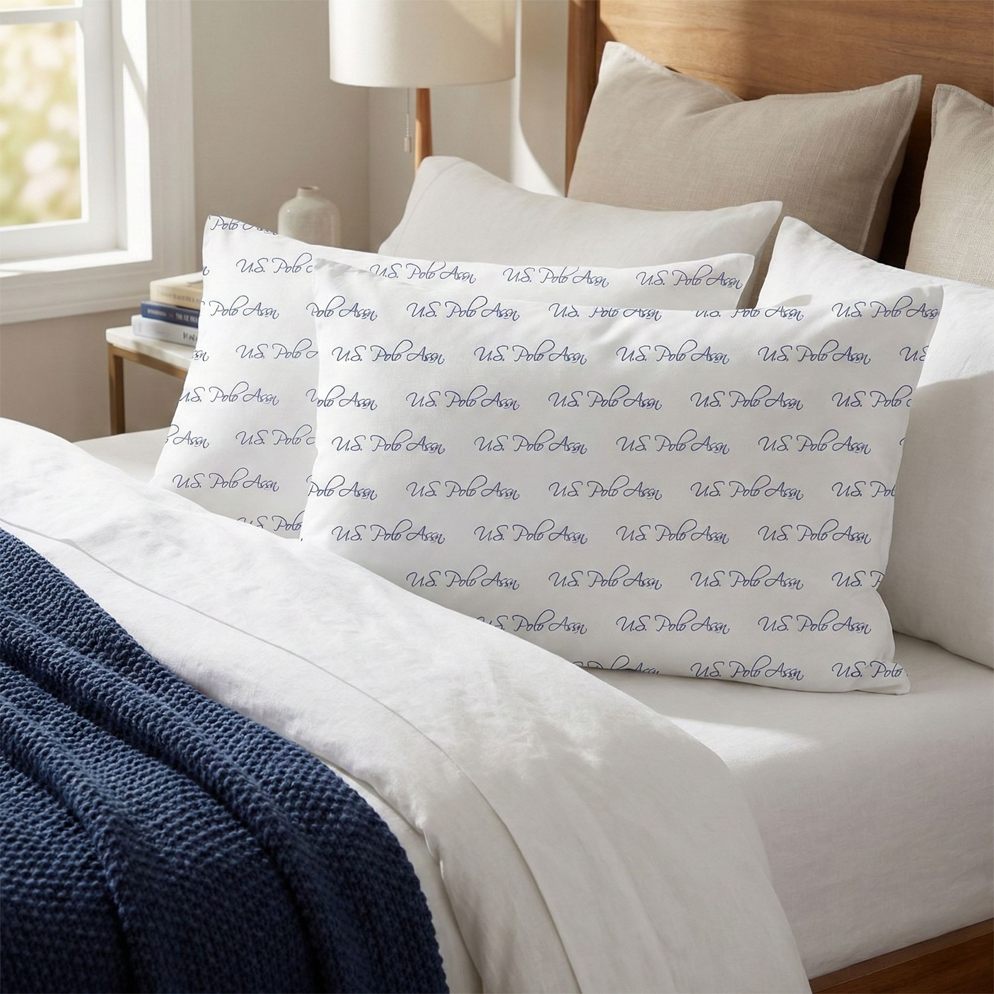 U.S. Polo Assn. Standard Signature Script Microfiber Pillows 2-Pack