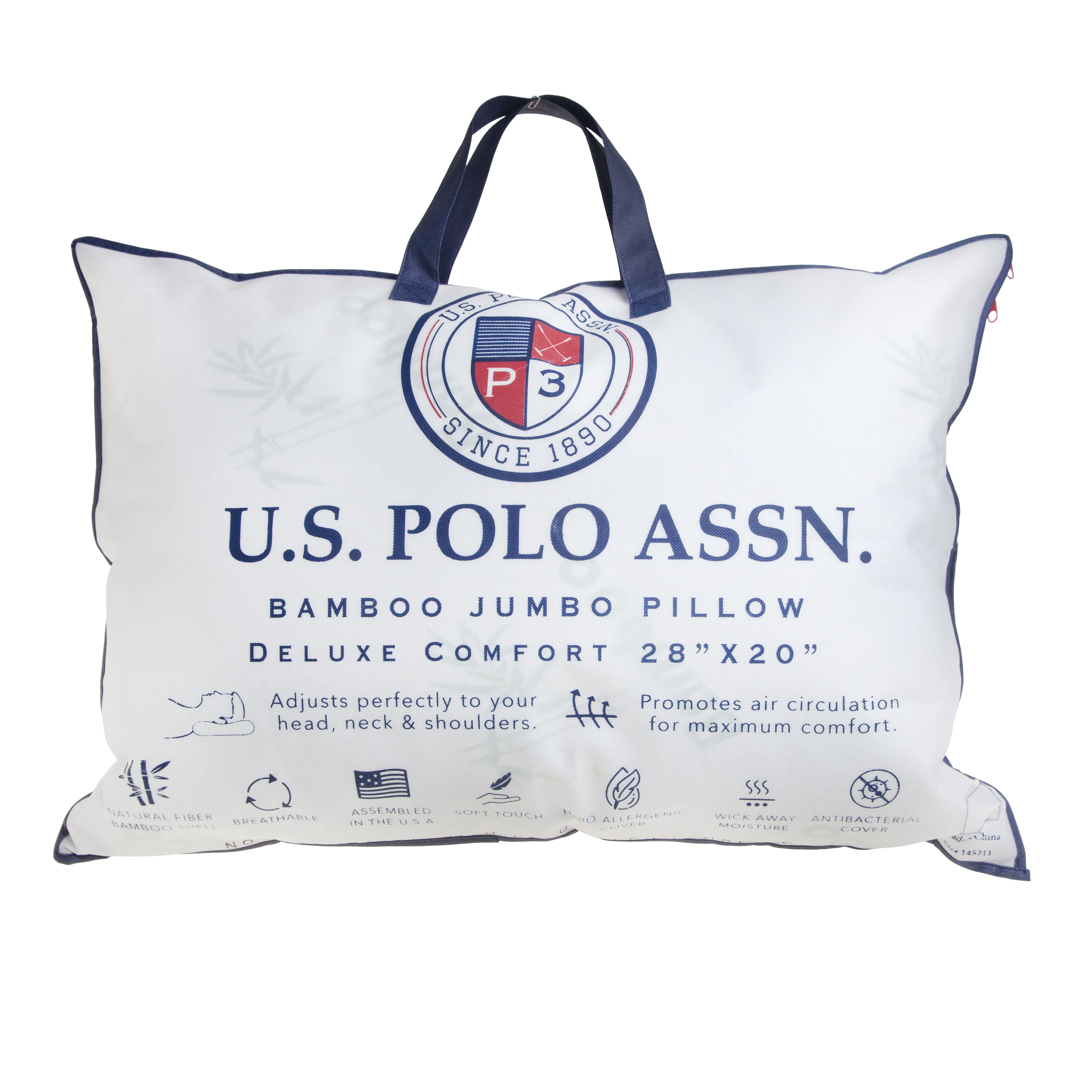 U.S. Polo Assn. Jumbo Bamboo Pillow